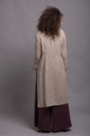 Natural Flax Jacket with Long Sleeves TOLLO