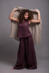 A-line silhouette of the MAHA tank top shown from a side angle for ease of movement.