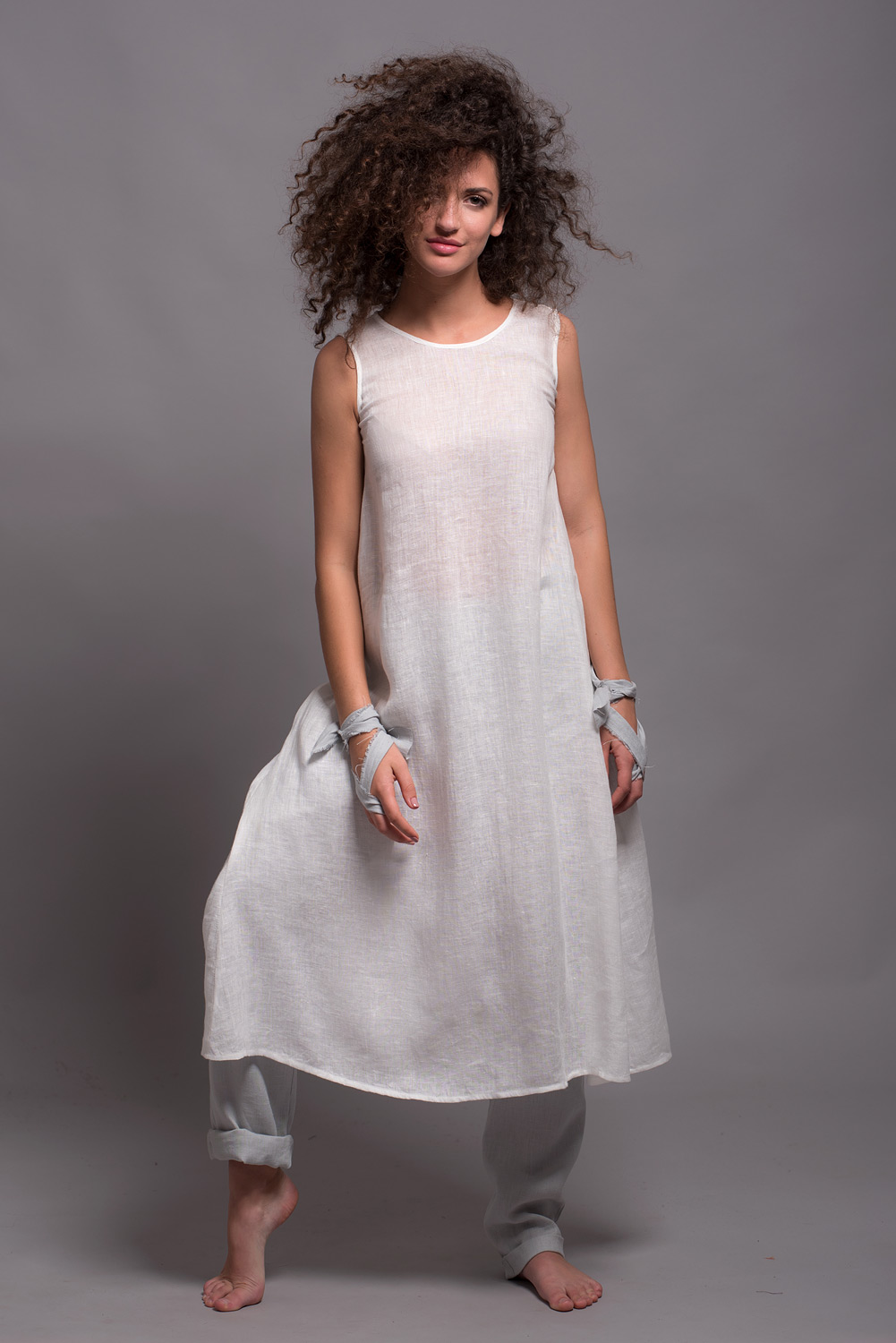 Linen Underdress, Ladies White Linen Dresses