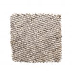 Close-up of the heavyweight linen fabric, highlighting its textured and structured feel.