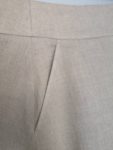 Functional deep side pockets on the A-Line Linen Skirt AIRA, adding practicality to the design.