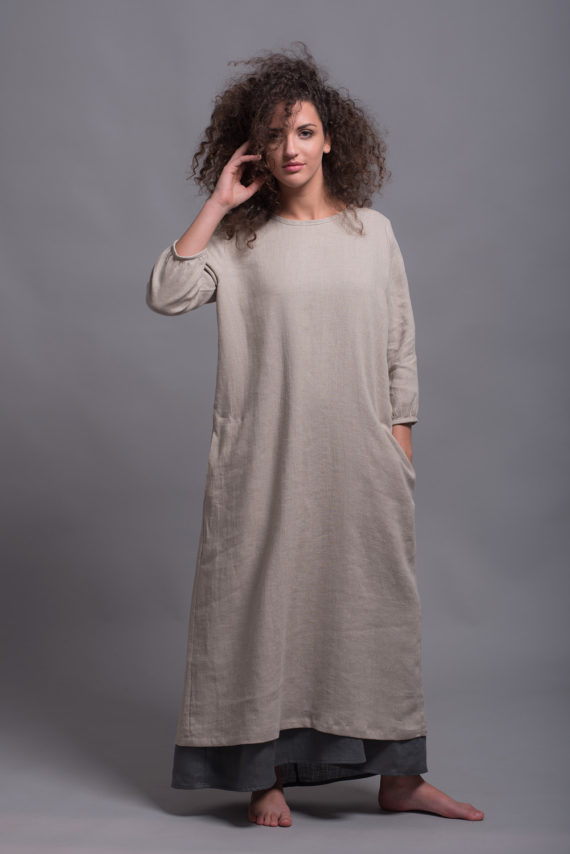 Linen Shift Dress NIKA