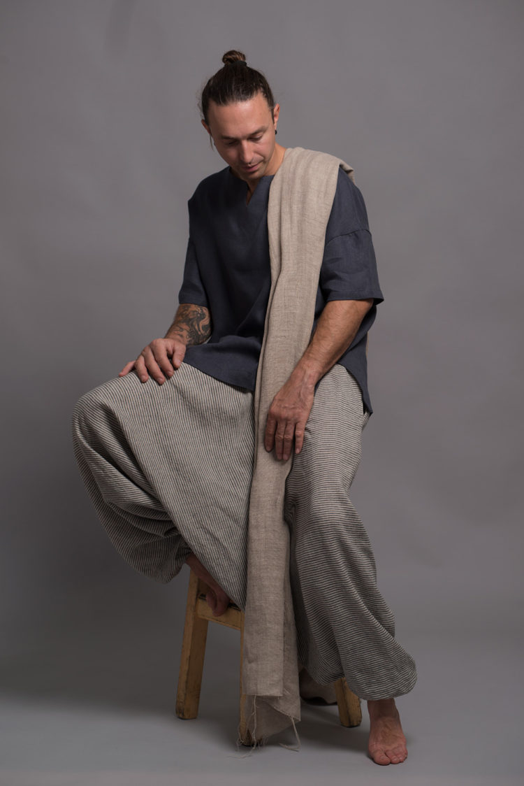 Men's Striped Harem Pants Linen Pants For Men Shantima