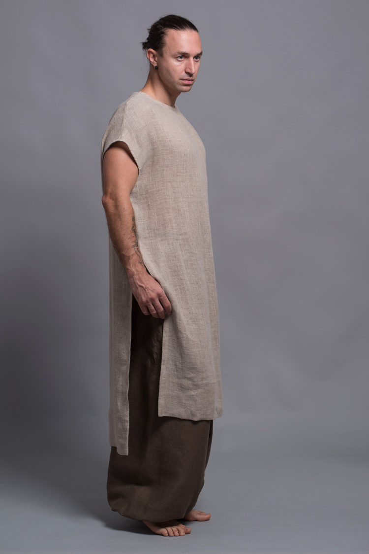 Open-Weave Linen Tunic SANGA | Shantima