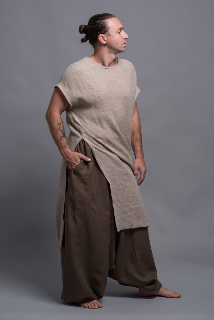 Open-Weave Linen Tunic SANGA | Shantima