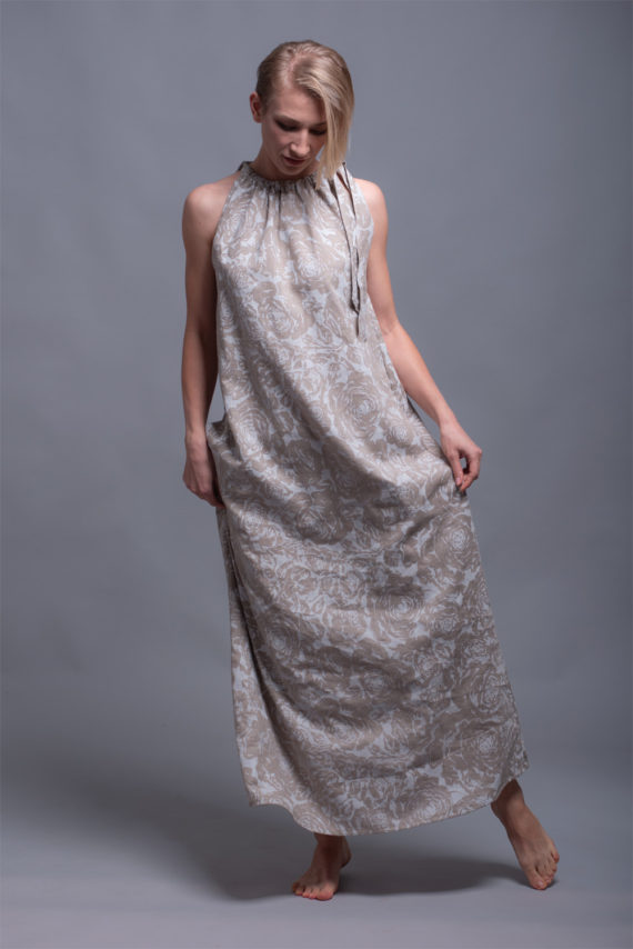 printed linen dress TAYA