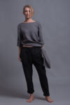 Sustainable and stylish linen tapered trousers for eco-conscious fashion lovers.