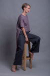 Custom-length linen pants with a loose and flowing silhouette for effortless movement.
