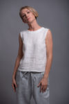 White Linen Top MIA