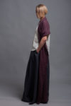 Handmade medium-weight linen shawl in a textured weave