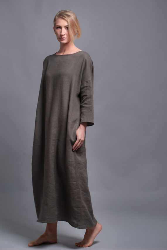 flax caftan dress