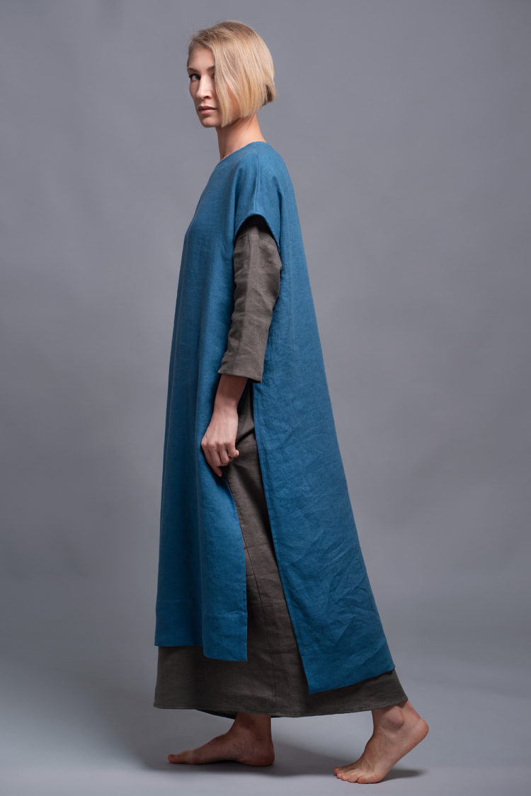 Long flax tunic SANGA