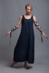Dark Blue Linen Dress