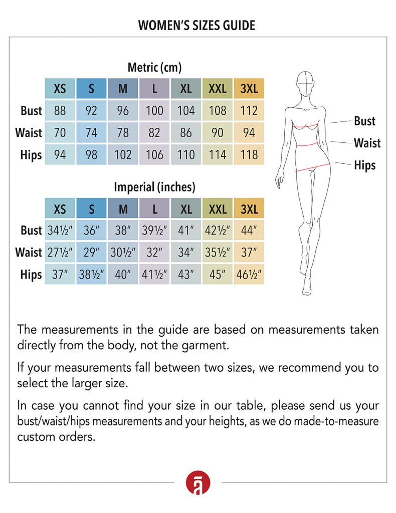 Size Guide, Custom Made Linen Clothes Online | Shantima