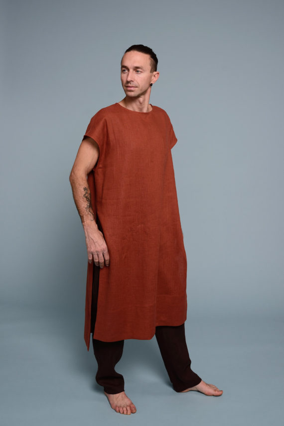 Men’s Long Linen Tunic “Sanga”