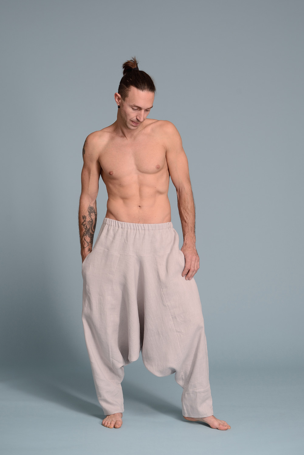 Aladdin Harem Pants HODU Men s Flax Linen clothes Shantima