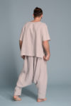 Eco-friendly men’s linen clothing, featuring a lightweight summer tee