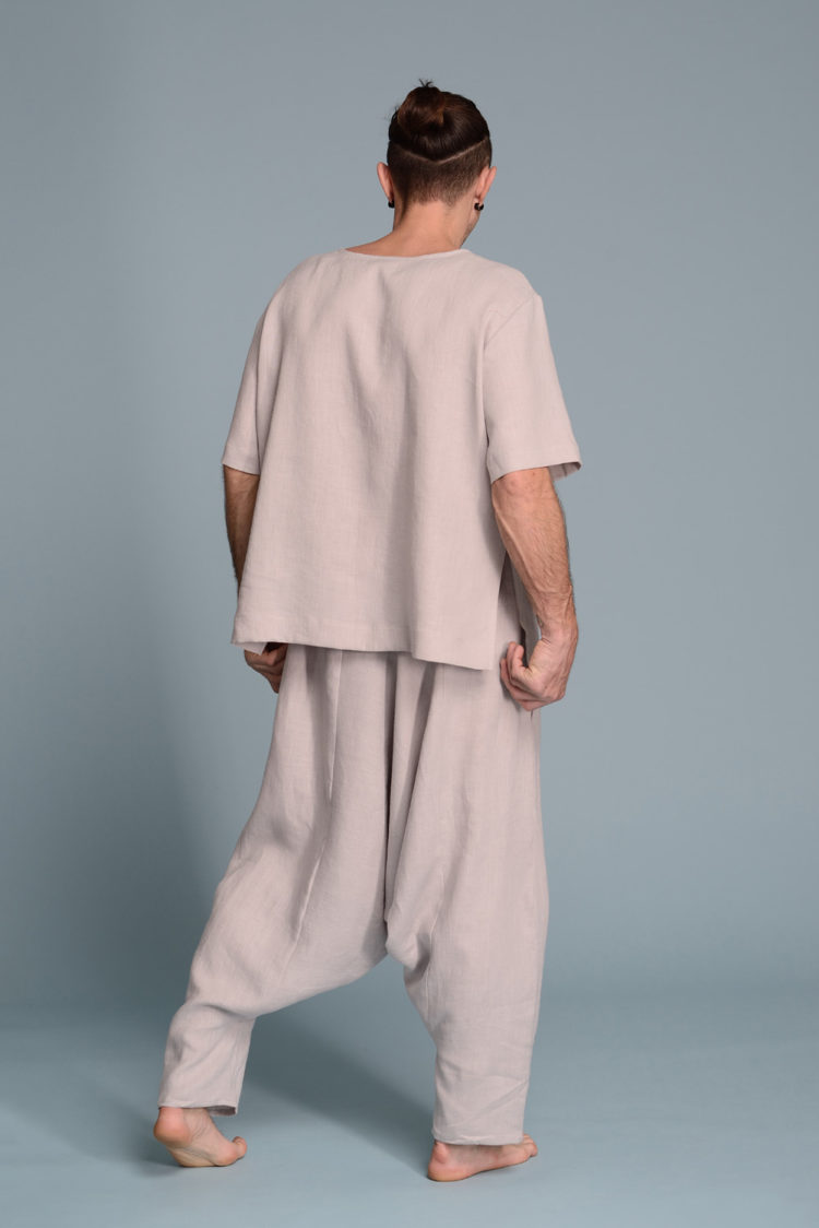 Linen Men's T-Shirt | Men's Linen Tops & Shirts | Shantima