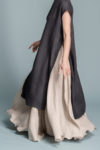 Full Linen Skirt PERAH in natural flax