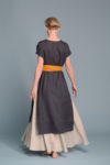 Detailed view of the high side slits on the Summer Linen Tunic for enhanced movement and ventilation