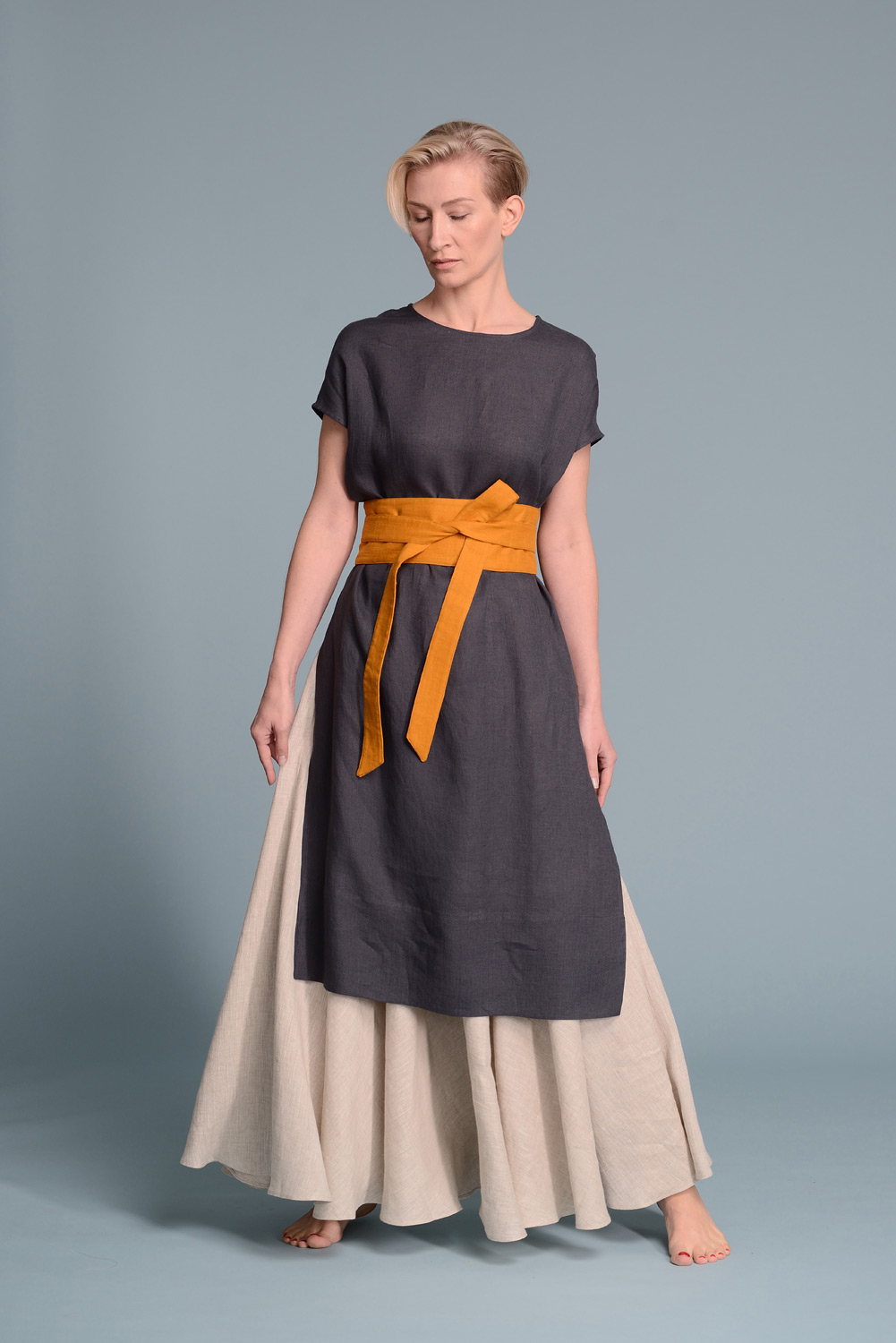 Obi belt dress sales