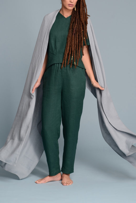 women’s Linen Cigarette Pants YAAR