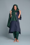 Handcrafted medium-weight linen scarf for layering and elegance
