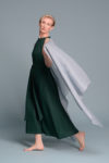 Multifunctional linen shawl wrap in a breathable, airy fabric