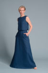 "Sleeveless crop top design of the LUNA tank, ideal for pairing with skirts or shorts