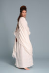 Model wearing the Linen Tank Dress RAZ in Milk White, perfect for effortless elegance.