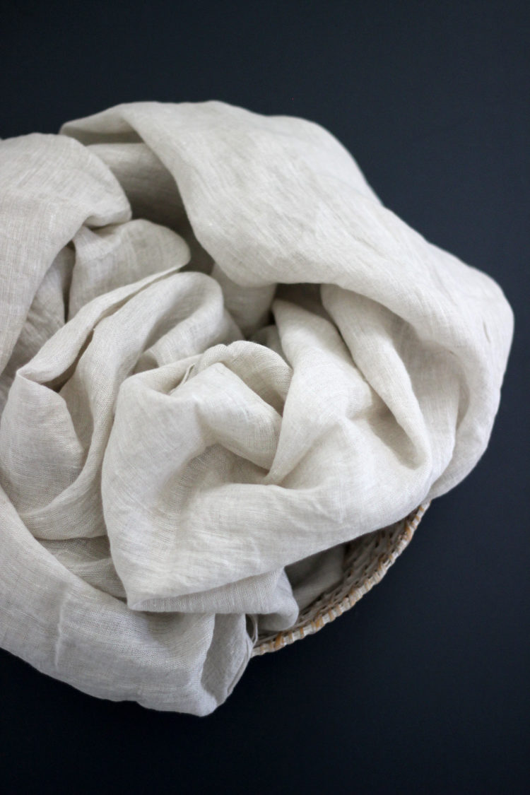 Sun protection scarf for ladies made from lightweight gauze linen, perfect for warm weather.