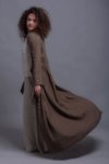 A-line linen jacket paired with linen skirt for a sophisticated look.