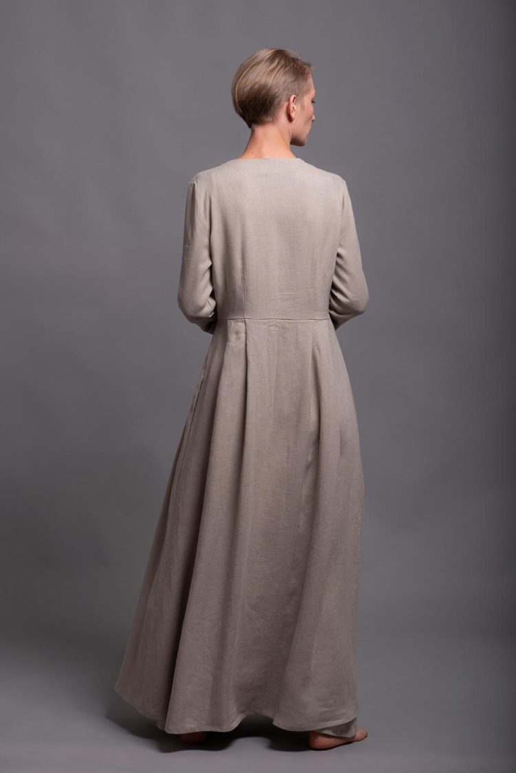Long Women's Linen Coat