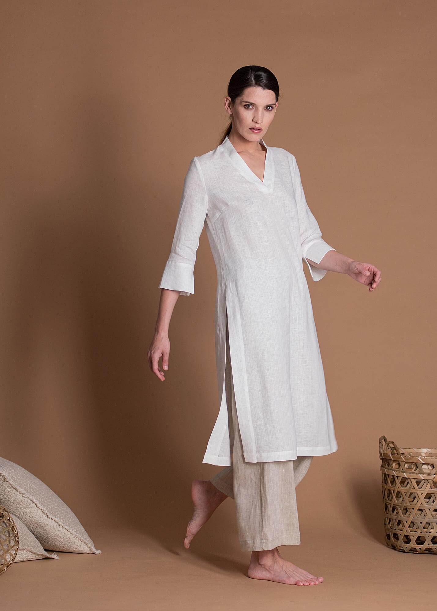 One Piece Linen Tunic, Summer Linen Tunics and Tops