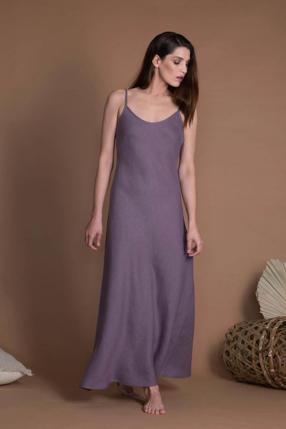 D048_Long_Slip_Flax_Dress