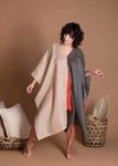 Oversize And Loose Fit Gauze Flax Cover Up With Wide Sleeves