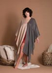 Oversize And Loose Fit Gauze Linen Cover Up With Wide Sleeves