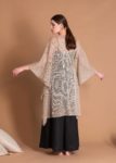 Linen Knitted Cover Up With Wide Sleeves For Women