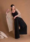 Linen Knitted Bolero With Wide Sleeves For Women