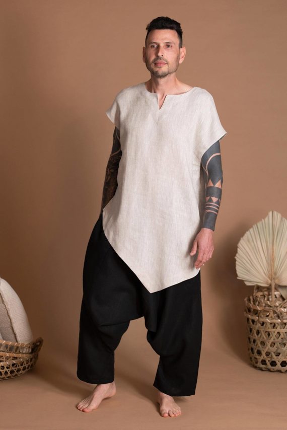 TARASA men's linen tunic