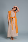 Long linen vest