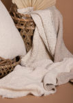Double-Sided Heavy-Weight Breathable Linen Throw With Frayed Edges