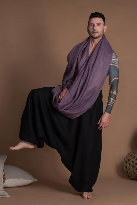 M001Men_Unisex_Flax_Harem_Pants