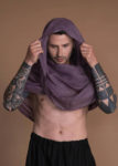 Men's and Women's Lightweight Gauze Linen Tube Scarf Wrap