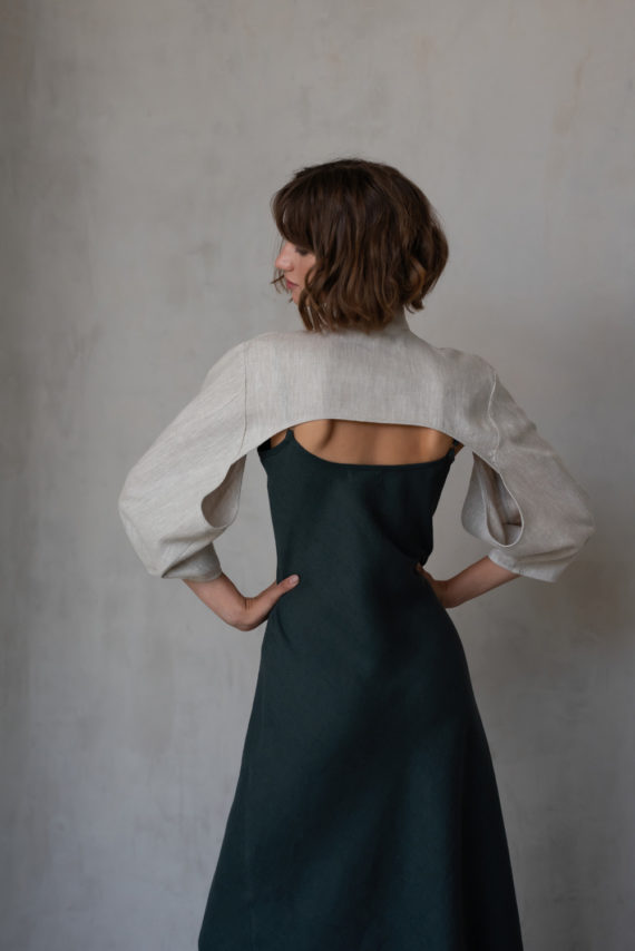 Reversible Linen Bolero Sleeves FLOO